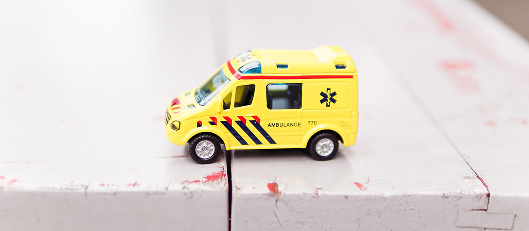 Rettungswagen Spielzeugauto